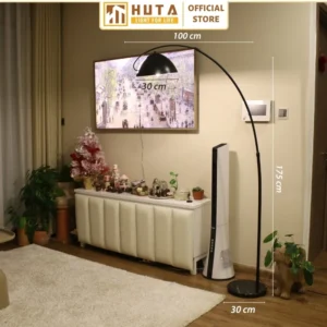 Đèn cây đứng HUTA Light For Life chất liệu kim loại dáng cong mã KC11