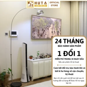 Đèn cây đứng HUTA Light For Life chất liệu kim loại dáng cong mã KC3