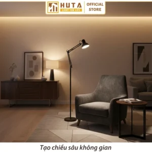 Đèn cây đứng HUTA Light For Life chất liệu kim loại dáng pixar mã KC1