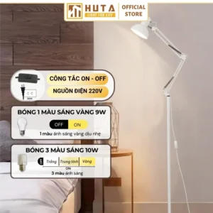 Đèn cây đứng HUTA Light For Life chất liệu kim loại dáng pixar mã KC1