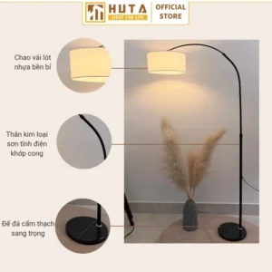 Đèn cây đứng HUTA Light For Life thân kim loại dáng cong mã KC2