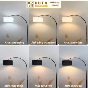 Đèn cây đứng HUTA Light For Life thân kim loại dáng cong mã KC2