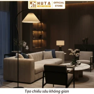Đèn cây đứng HUTA Light For Life thân kim loại dáng cong mã KC6