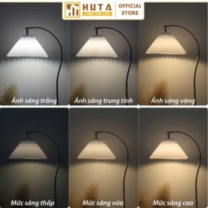 Đèn cây đứng HUTA Light For Life thân kim loại dáng cong mã KC6