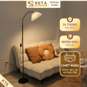 Đèn cây đứng HUTA Light For Life thân kim loại dáng cong mã KT6