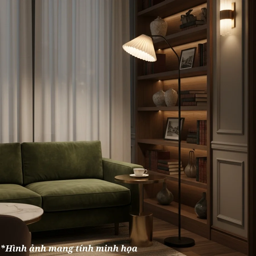 Đèn cây đứng dáng cong mã KT6 có thể trang trí ở các vị trí nào?