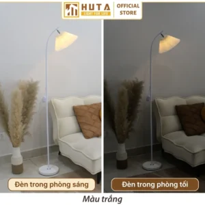 Đèn cây đứng HUTA Light For Life thân kim loại dáng cong mã KT7