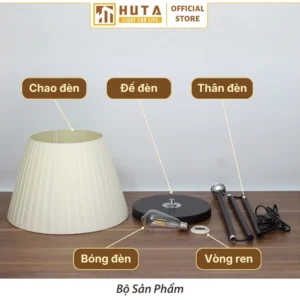 Đèn cây đứng HUTA Light For Life thân kim loại dáng thẳng mã KT1