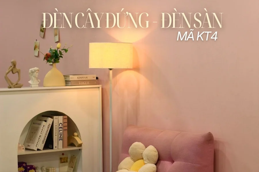 Đèn cây đứng HUTA Light For Life thân kim loại dáng thẳng mã KT4