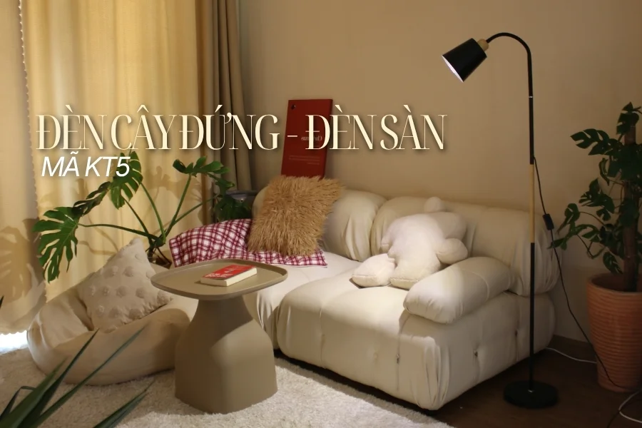 Đèn cây đứng HUTA Light For Life thân kim loại khớp xoay 360 độ mã KT5