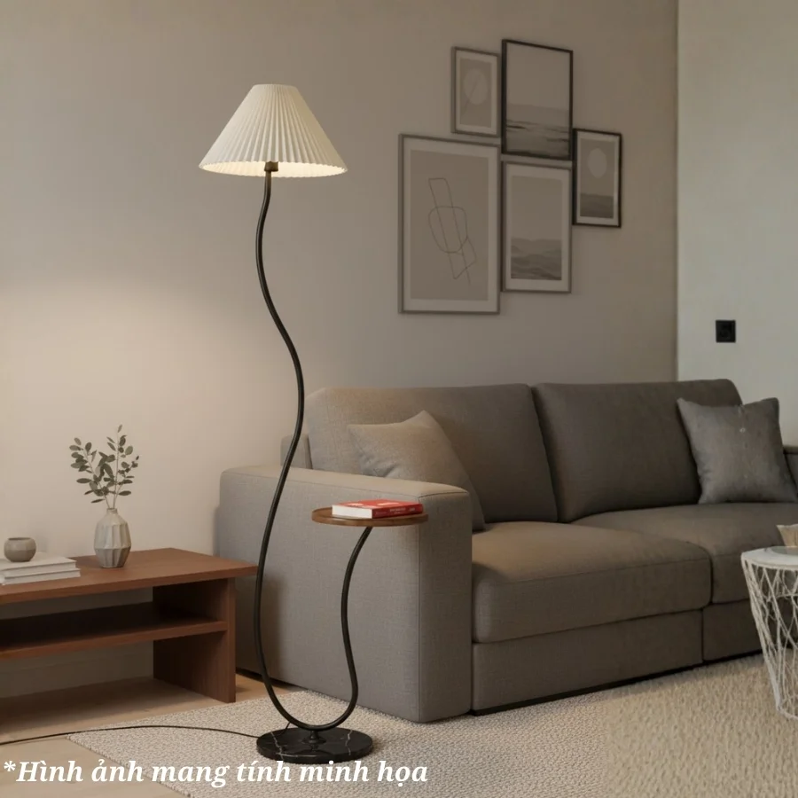 Đèn cây đứng dáng cong mã KT6 có thể trang trí ở các vị trí nào?