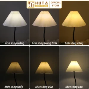 Đèn cây đứng kết hợp bàn cafe HUTA Light For Life dáng cong nghệ thuật mã KC10