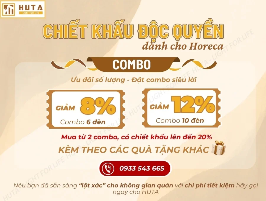 Đèn Bàn Trang Trí Nhà Hàng, Quán Bar HUTA Light For Life Mã AL3