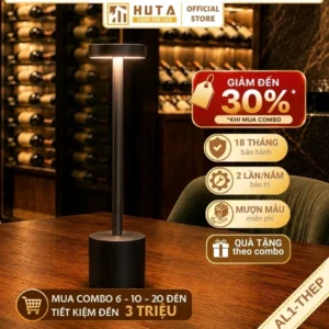 Đèn Bàn Nhà Hàng, Quán Bar HUTA Light For Life Mã AL1 Chất Liệu Thép