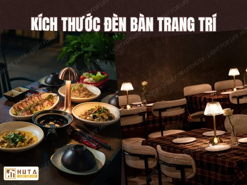 Kích Thước Đèn Bàn Trang Trí: Cao Và Tỏa Sáng Bao Nhiêu?
